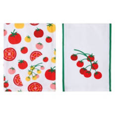 2 Pack Tea Towels - Tomatoes