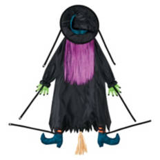 Halloween Crashing Witch, Purple