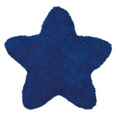 18" x 18" Americana Star Shaped Pillow - Blue Navy