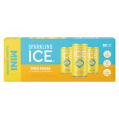 Zero Sugar Classic Lemonade Mini Sparkling Water - 10 Pack, 7.5 fl oz can