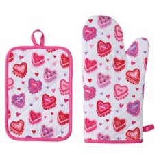 Oven Mitt & Potholder Set - Cake