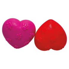 2 Pack Valentine's Day Rubber Heart Dog Toy