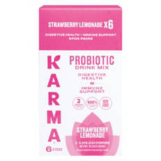 Probiotic Drink Mix Sticks - Strawberry Lemonade, 6 count