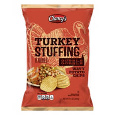 Turkey & Stuffing Flavored Wavy Potato Chips, 9.5 0z