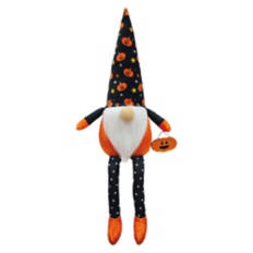 16" Tall Halloween Mini Gnome - Pumpkin Print