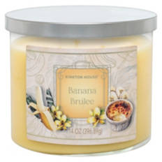 3 Wick Candle - Banana Brulee, 14 oz