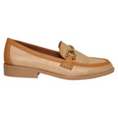 Ladies Loafer Shoes - Brown, 9