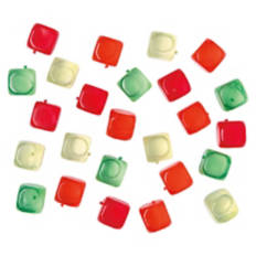 25 Pack Square Reusable Ice Cubes