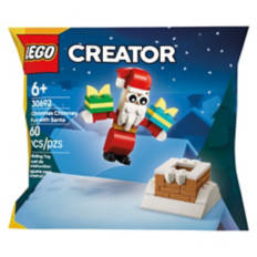 60 Piece Holiday Building Blocks - Chimney Fun with Santa