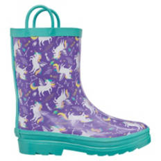 Toddler Warm Lined Rain Boots - Unicorn, 11/12