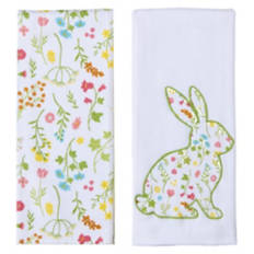 2 Pack Easter Kitchen Towels - Floral