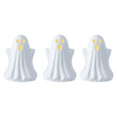 3 Pack Small Ghosts Shaped LED Ceramic