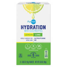 Lemon Lime Hydration with Electrolyte Drink Mix, 6 count