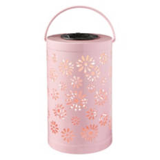 Solar Decorative Metal Lantern, Pink
