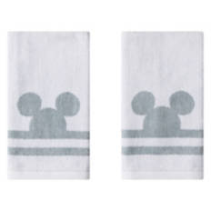 2 Pack Cotton Hand Towels - Mickey Ears, White