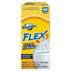 Unscented Flex Kitchen Bags, 40 count
