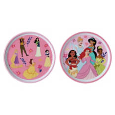8" Princess Character Round Plates, 2 pack