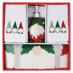 4 Pack Holiday Bathroom Set - Gnomes