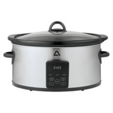 Digital Control 6 Qt Slow Cooker, Stainless Steel