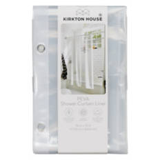 70" x 72" PEVA Shower Curtain Liner, Clear