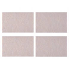 Rectangle Felt Pads, Beige