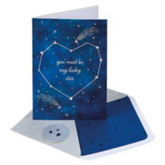 5" x 7" Valentine's Day Card - Stars
