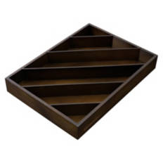 Angled Drawer Organizer, Dark Brown