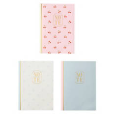 3 Pack Notebook Set - Pastel Color
