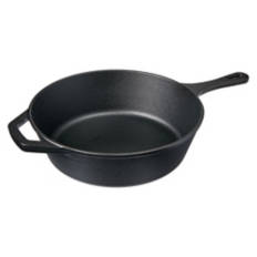 10" Cast Iron Deep Skillet