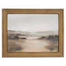 Gilt Frame Landscape Art - Ornate River
