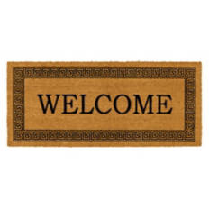20" x 46" Estate Coir Mat - Welcome Border