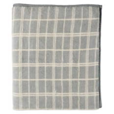 60" x 70" Feather Soft Throw - Gray Windowpane