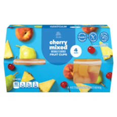 Cherry  Mixed Fruit in 100% Juice - 4 count, 4 oz