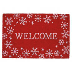 24" x 36" Holiday Coir Mat - Snowflakes