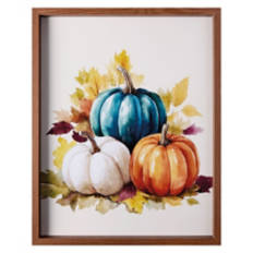 Fall Framed Wall Art - Pumpkin Trio