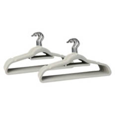 30 Pack Velvet Hangers, Grey