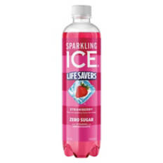 Zero Sugar Strawberry Flavored Sparkling Water, 17 fl oz