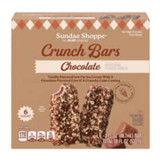Chocolate  Ice Cream Crunch Bars, 6 count