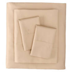 Queen Size 300 Thread Count Cotton Percale Sheet Set, Taupe