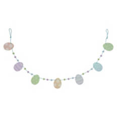 6.13' Long Easter Garland - Colorful Glitter Eggs