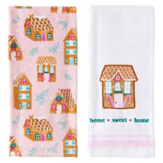2 Pack Christmas Kitchen Towels - Gingerbread
