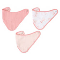 3 Pack Muslin Bandana Bib - Bows