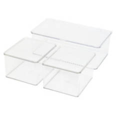 3 Pack Fridge Storage Box Set