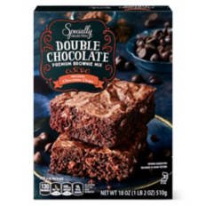 Premium  Double Chocolate Brownie Mix, 18 oz