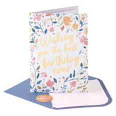 5" x 7" Greeting Card - Floral Birthday