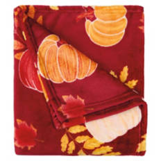 50" x 60" Super Soft & Cozy Throw Blanket - Warm Pumpkins
