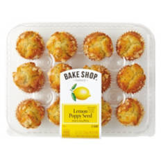 Lemon Poppy Seed Flavor Mini Muffins, 12 count
