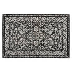 24" x 36" Decorative Accent Rug - Gray Medallion
