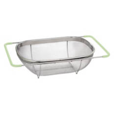 Extendable Stainless Steel Colander, Green