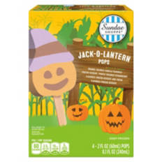 Jack O Lantern Character Mixed Flavor Pops, 4 count
